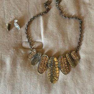Necklace and earrings